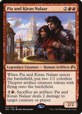 Pia and Kiran Nalaar card from Magic Origins