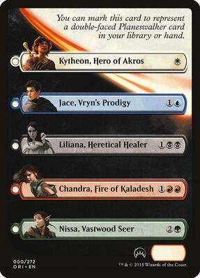 Checklist Card - Magic Origins (Planeswalker) card from Magic Origins