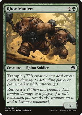 Rhox Maulers card from Magic Origins