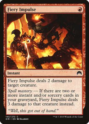 Fiery Impulse card from Magic Origins