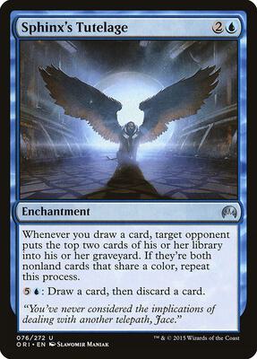 Sphinx's Tutelage card from Magic Origins