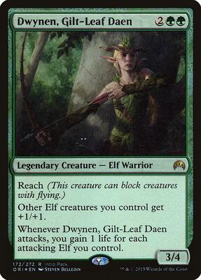 Dwynen, Gilt-Leaf Daen card from Unique and Miscellaneous Promos