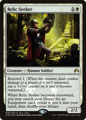 Relic Seeker card from Buy-A-Box Promos