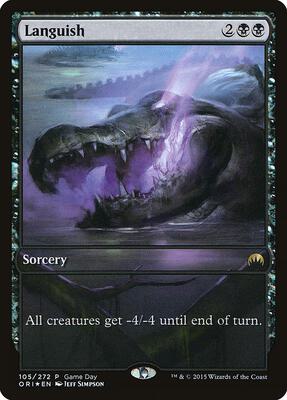 Languish card from Game Day & Store Championship Promos