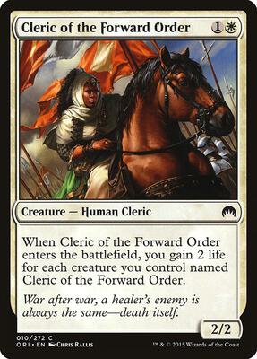 Cleric of the Forward Order card from Magic Origins