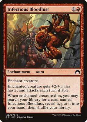 Infectious Bloodlust card from Magic Origins