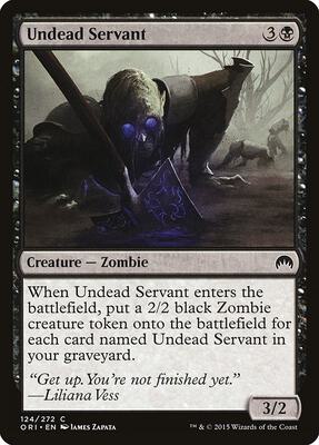 Undead Servant card from Magic Origins