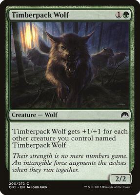 Timberpack Wolf card from Magic Origins