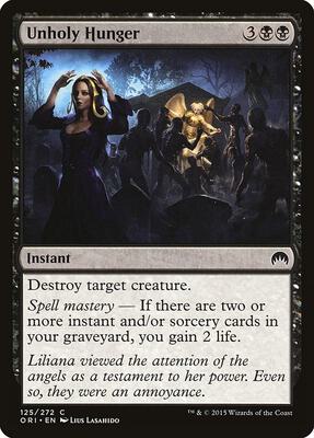 Unholy Hunger card from Magic Origins
