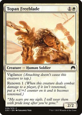 Topan Freeblade card from Magic Origins