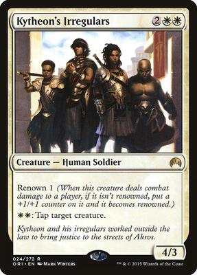 Kytheon's Irregulars card from Magic Origins