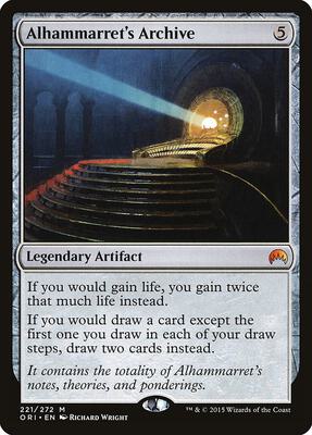 Alhammarret's Archive card from Magic Origins