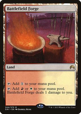 Battlefield Forge card from Magic Origins