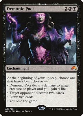 Demonic Pact card from Magic Origins