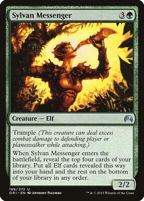 Sylvan Messenger card from Magic Origins