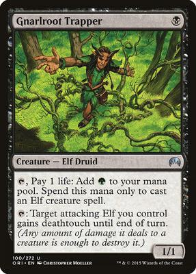 Gnarlroot Trapper card from Magic Origins