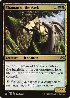 Shaman of the Pack card from Magic Origins