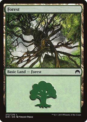 Forest (272) card from Magic Origins
