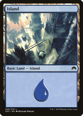 Island (259) card from Magic Origins