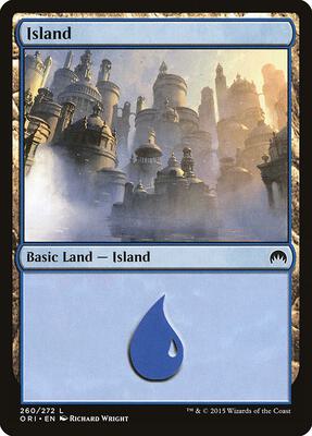 Island (260) card from Magic Origins