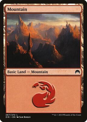 Mountain (267) card from Magic Origins