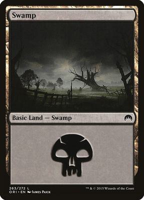 Swamp (263) card from Magic Origins