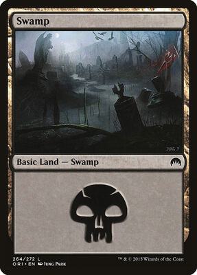 Swamp (264) card from Magic Origins