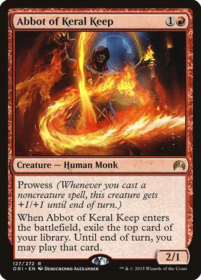 Abbot of Keral Keep card from Magic Origins