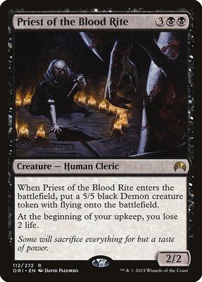 Priest of the Blood Rite card from Magic Origins