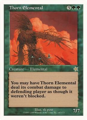Thorn Elemental (Starter 1999) card from Oversize Cards