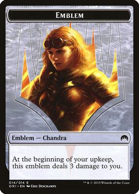 Emblem - Chandra, Roaring Flame card from Magic Origins