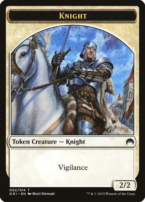 Knight Token card from Magic Origins