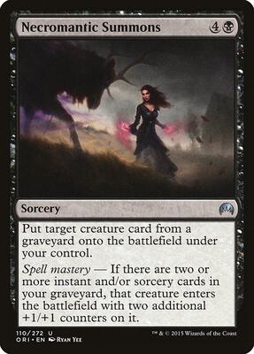 Necromantic Summons card from Magic Origins