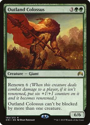 Outland Colossus card from Magic Origins