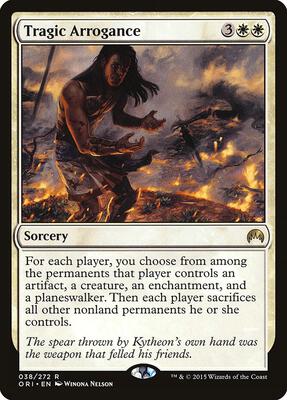 Tragic Arrogance card from Magic Origins
