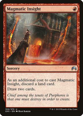 Magmatic Insight card from Magic Origins