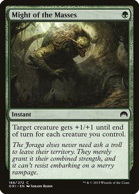 Might of the Masses card from Magic Origins