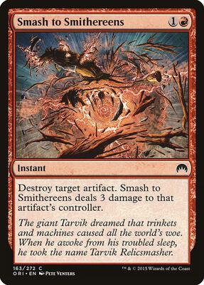 Smash to Smithereens card from Magic Origins