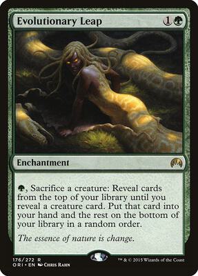 Evolutionary Leap card from Magic Origins