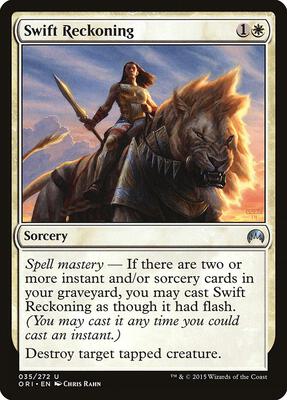 Swift Reckoning card from Magic Origins