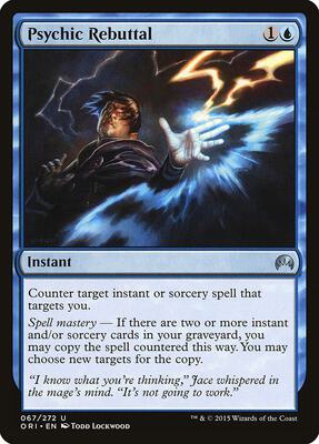 Psychic Rebuttal card from Magic Origins
