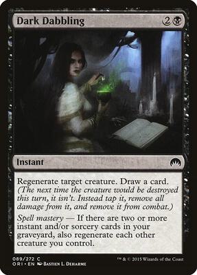 Dark Dabbling card from Magic Origins