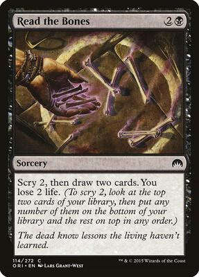 Read the Bones card from Magic Origins