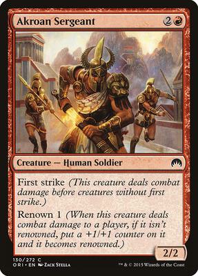 Akroan Sergeant card from Magic Origins