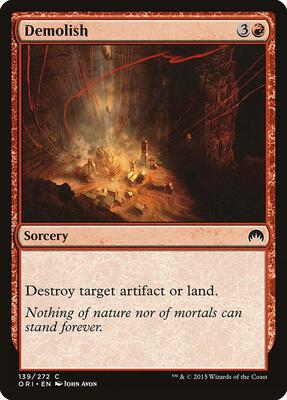 Demolish card from Magic Origins