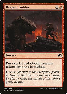 Dragon Fodder card from Magic Origins