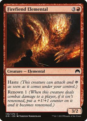 Firefiend Elemental card from Magic Origins