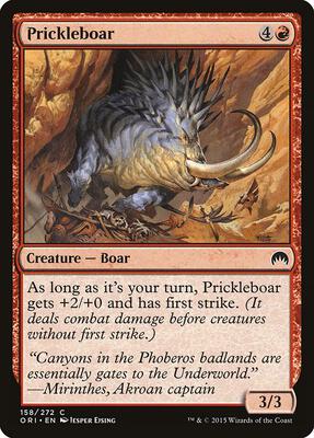 Prickleboar card from Magic Origins