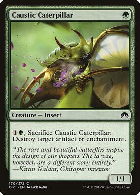 Caustic Caterpillar card from Magic Origins