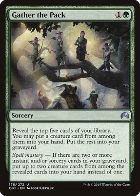 Gather the Pack card from Magic Origins